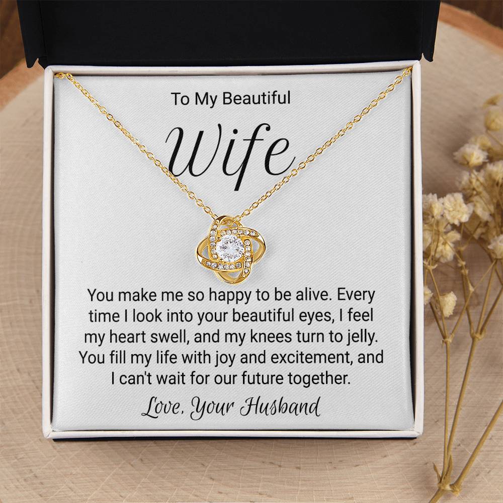 Romantic Gift For W Love Knot Necklace