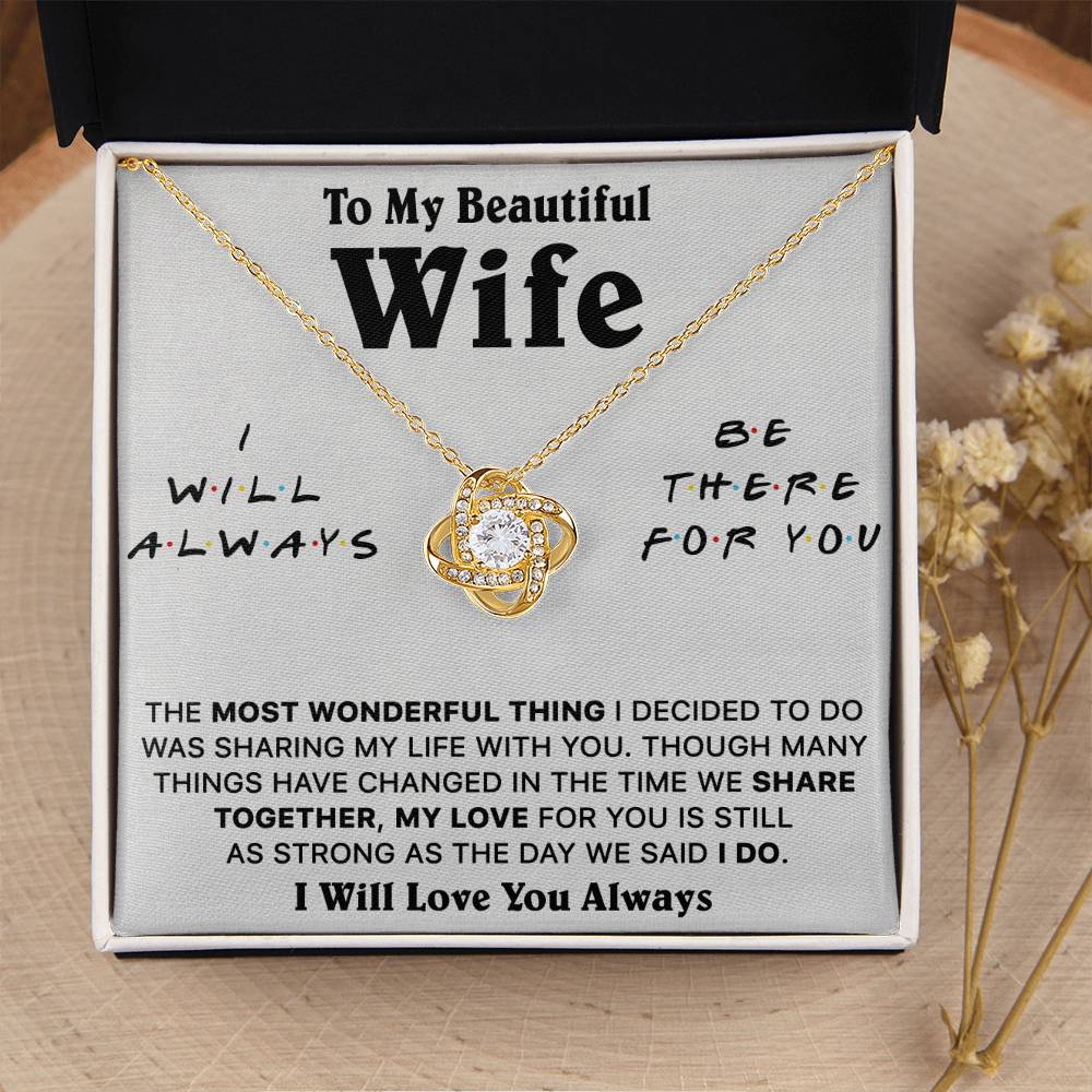 Gift For Wife Lux Be There I Do Love Knot Necklace Love Knot Necklace