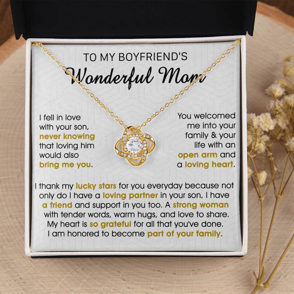 Gift For Boyfriend's Mom Bring Welcomed Lucky Tender Love Knot Necklace Love Knot Necklace