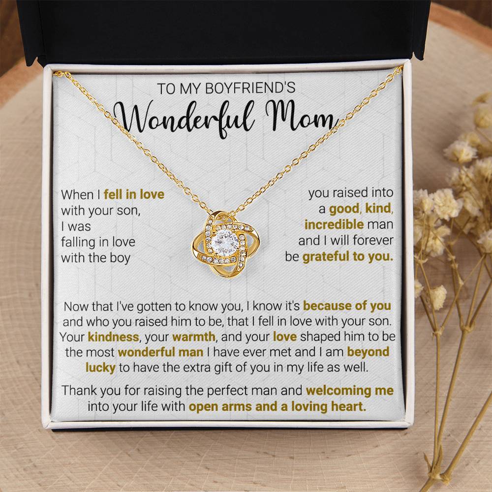 Gift For Boyfriend's Mom - The Extra Gift - Love Knot Love Knot Necklace