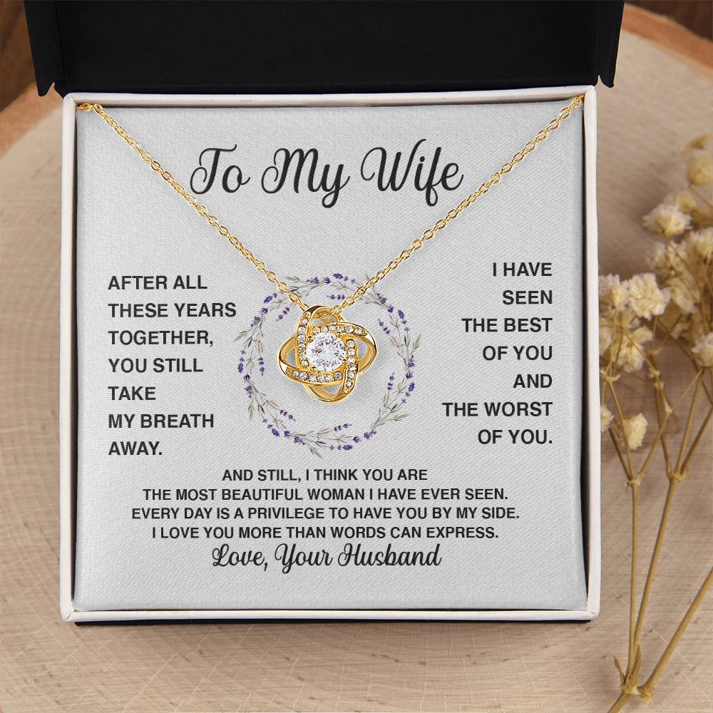 Delivery By Mother's Day Wf032   Gift Fo Love Knot Necklace