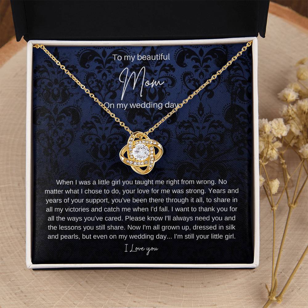 Mom Brid Love Knot Necklace