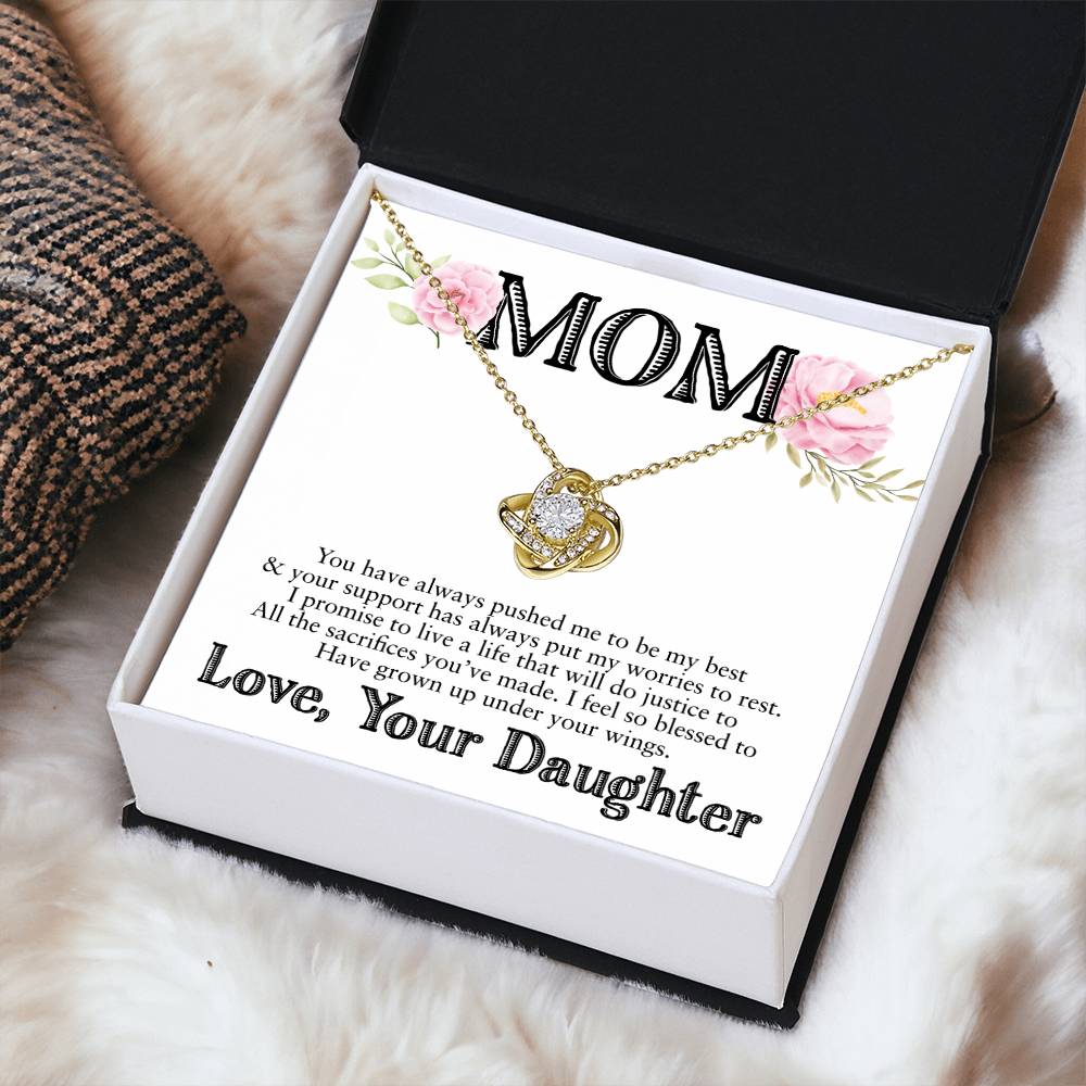 Gift For Mom - Love Knot Necklace 4 Love Knot Necklace