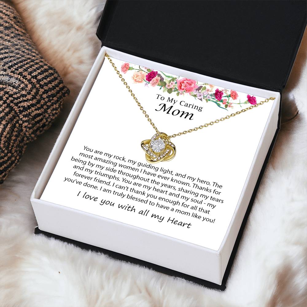 Mothers Day Necklace J Love Knot Necklace