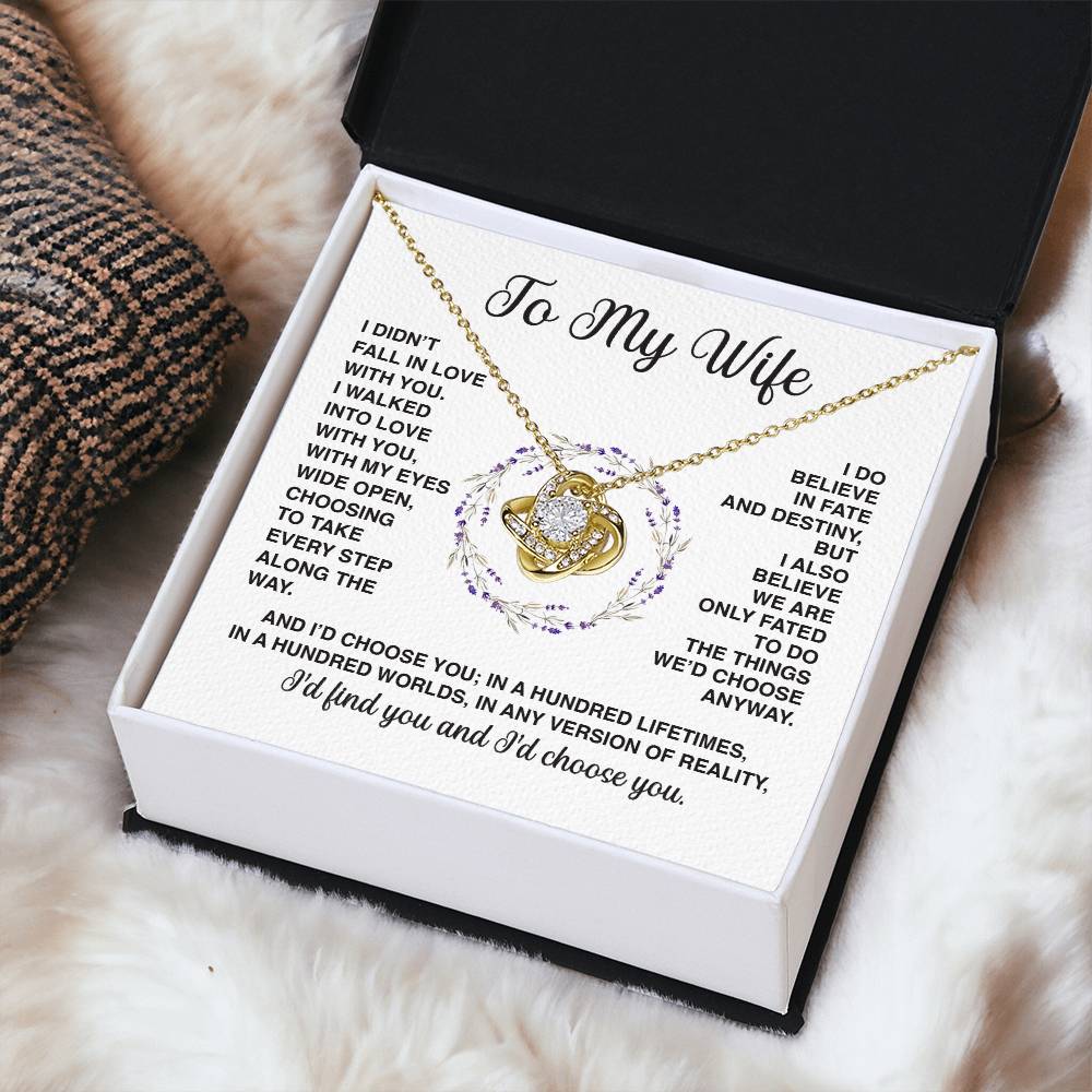 Delivery By Mother's Day Wf031   Gift Fo Love Knot Necklace