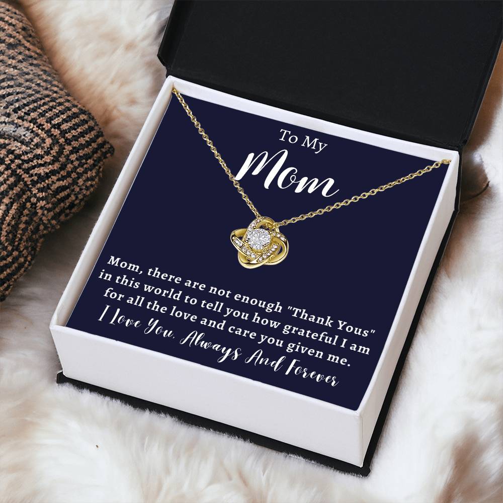 Mother's Day Or Just To Say I Love  Love Knot Necklace