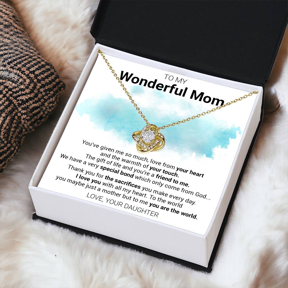 Gift For Mom - Special Love Knot Necklace