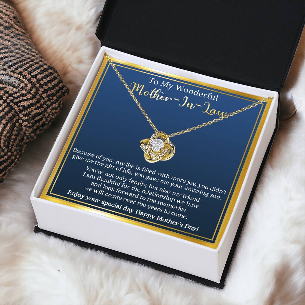 Gift For Mother-In-Law - The Memories - Love Knot Love Knot Necklace