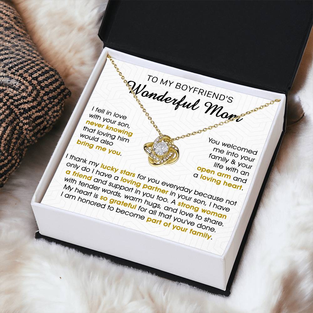 Gift For Boyfriend's Mom Bring Welcomed Lucky Tender Love Knot Necklace Love Knot Necklace