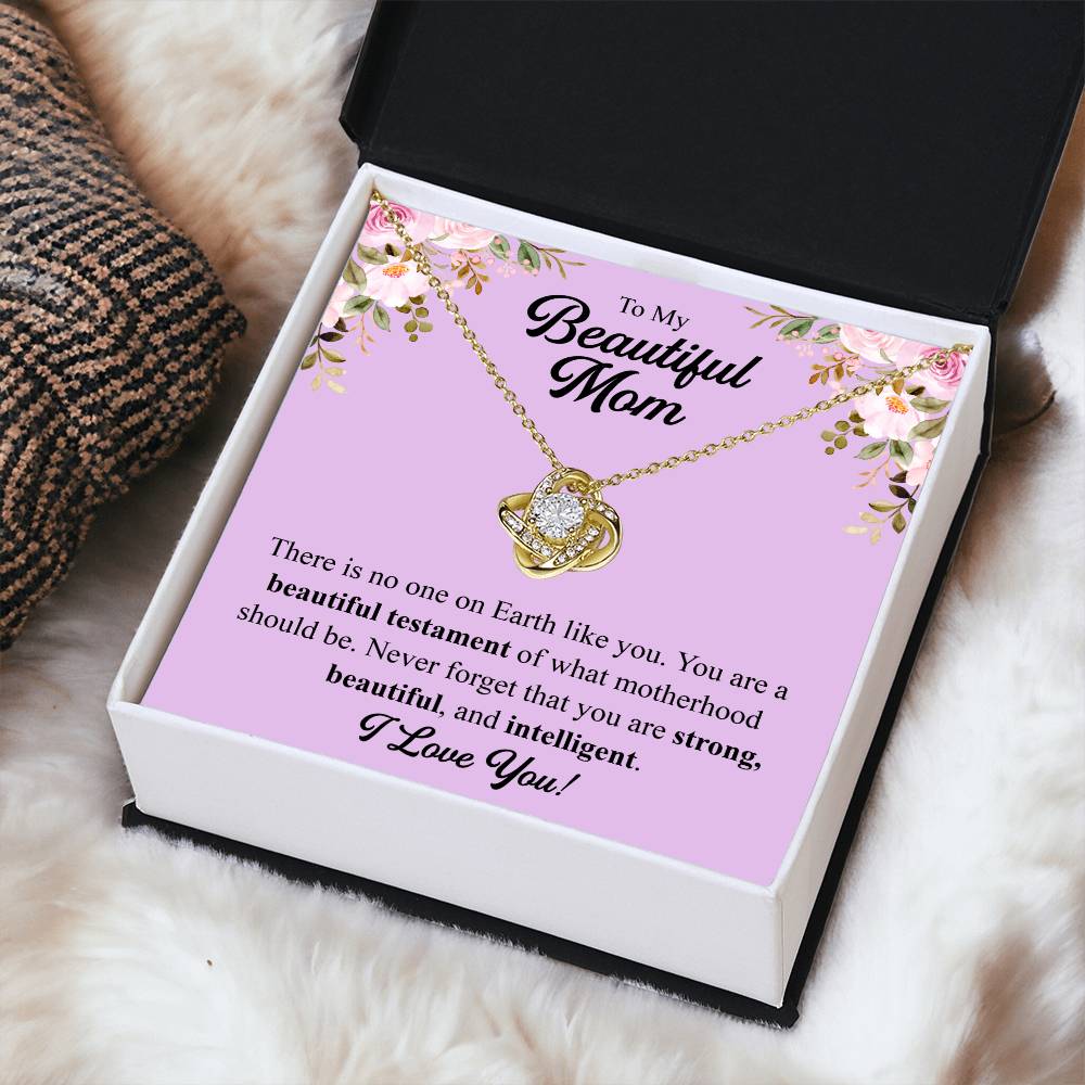Mothers Day Gift From Daughter Mother Of The Groom Gift From Son Presents For Mom Birthday Sentimental Jewelry Necklace For Mom 1 Love Knot Necklace