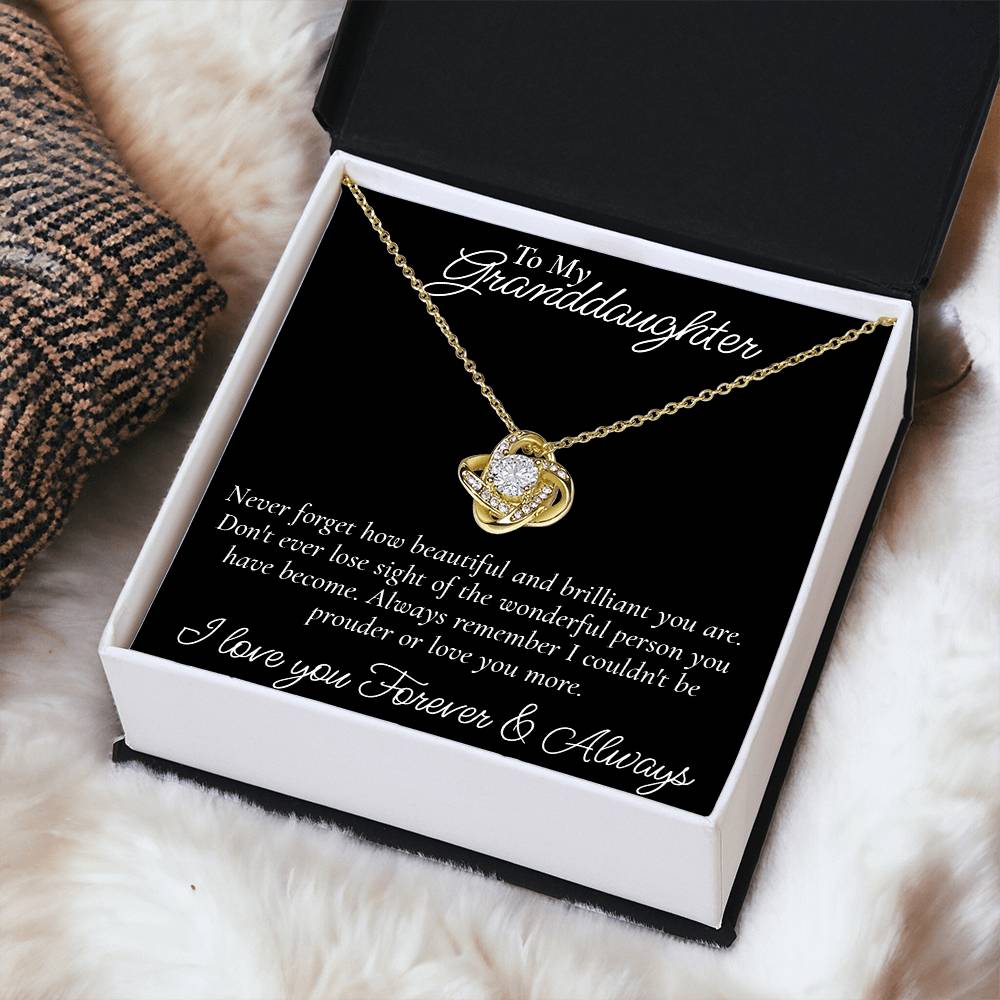 Happy Birthday Or Just To Say I Love You -  Love Knot Necklace