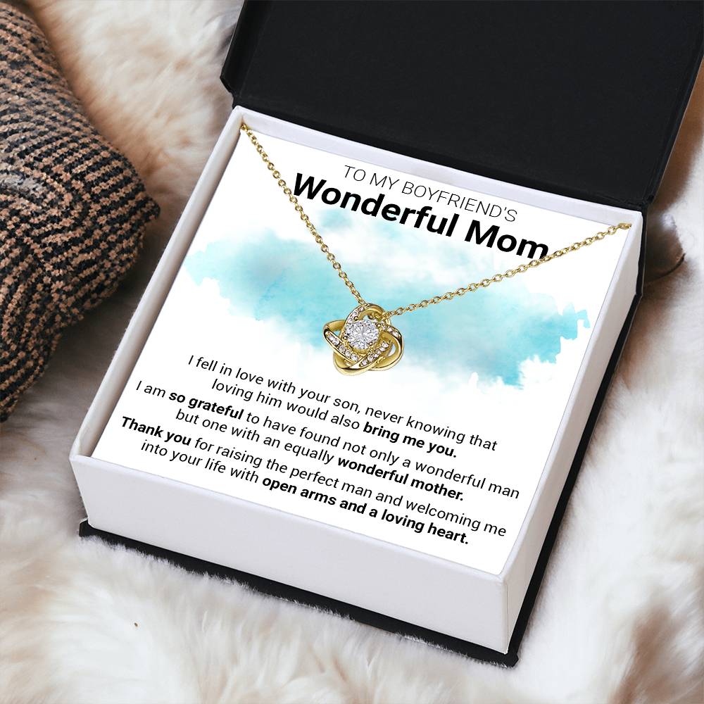 Gift For Boyfriend's Mom - Into Your Life - Love Knot 1 Love Knot Necklace