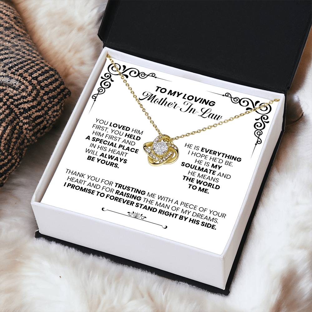 Loving Mother-In-Law - The Love Knot Necklace Love Knot Necklace