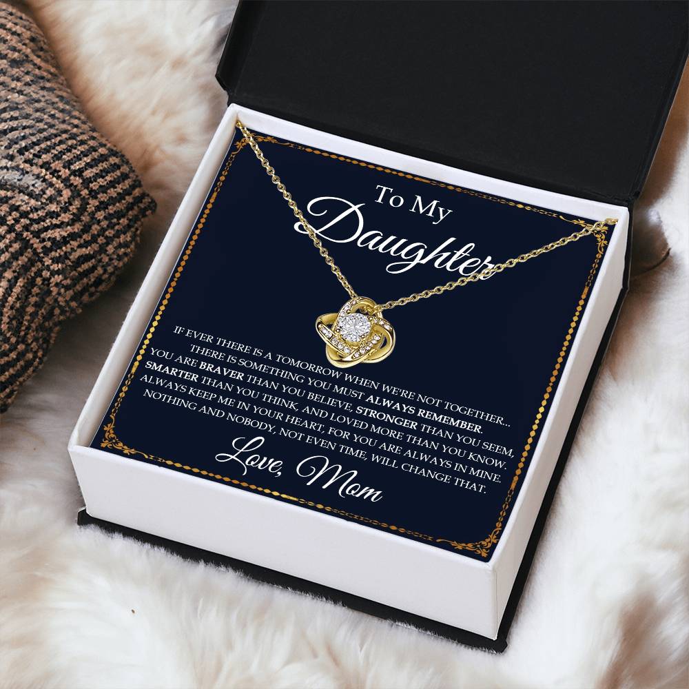 To My Daughter Necklace Gift For Daughter From Mom Daughter Gift From Mom Daughter Birthday Unique Grown Up Da Love Knot Necklace