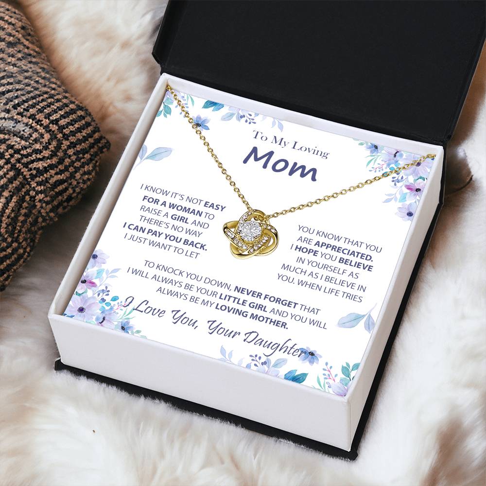 Necklaces For Moms Birthday Mothers Day Jewelry Love Knot Necklace