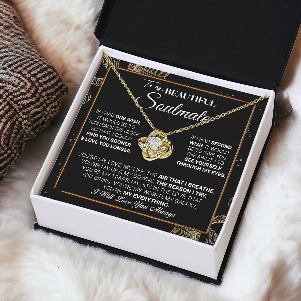 Gift For Your Soulmate - My Galaxy - Love Knot Love Knot Necklace