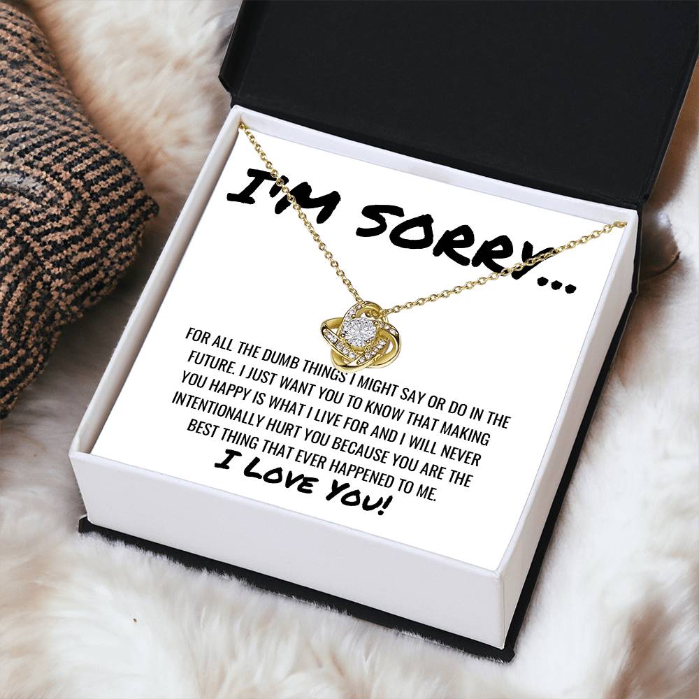 Best Thing That Happened To Me Necklace Love Knot Necklace