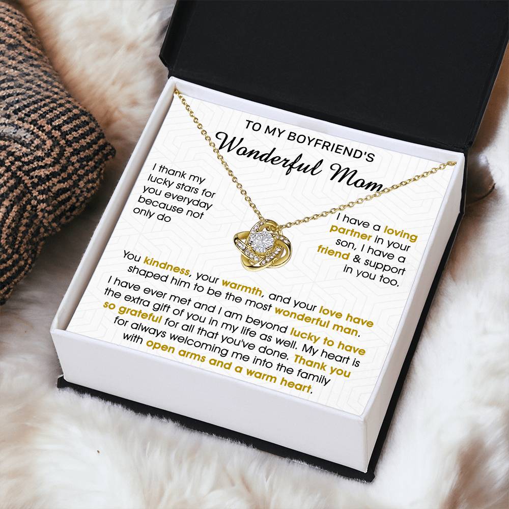 Gift For Boyfriend's Mom - My Lucky Stars - Love Knot Love Knot Necklace