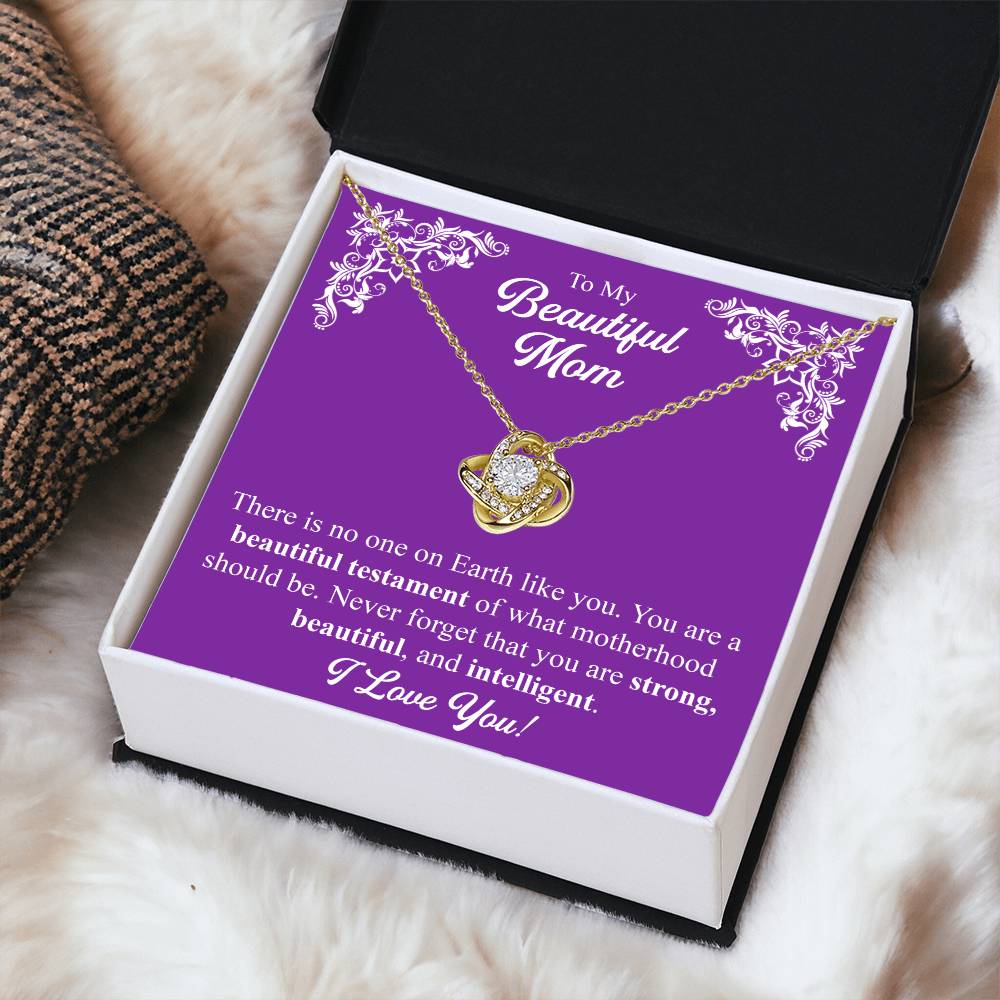 Mothers Day Gift From Daughter Mother Of The Groom Gift From Son Presents For Mom Birthday Sentimental Jewelry Necklace For Mom 4 Love Knot Necklace