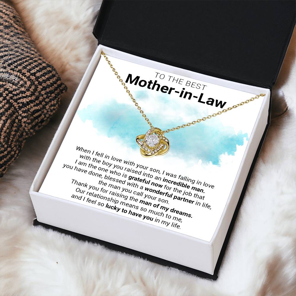 Gift For Mother-In-Law - Wonderful Partner - Love Knot Love Knot Necklace