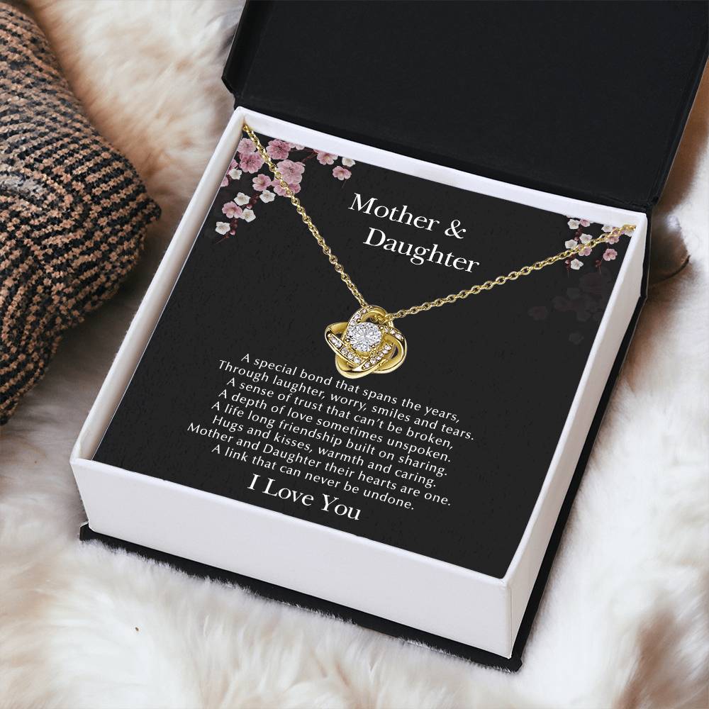 Mother & Daughte Love Knot Necklace