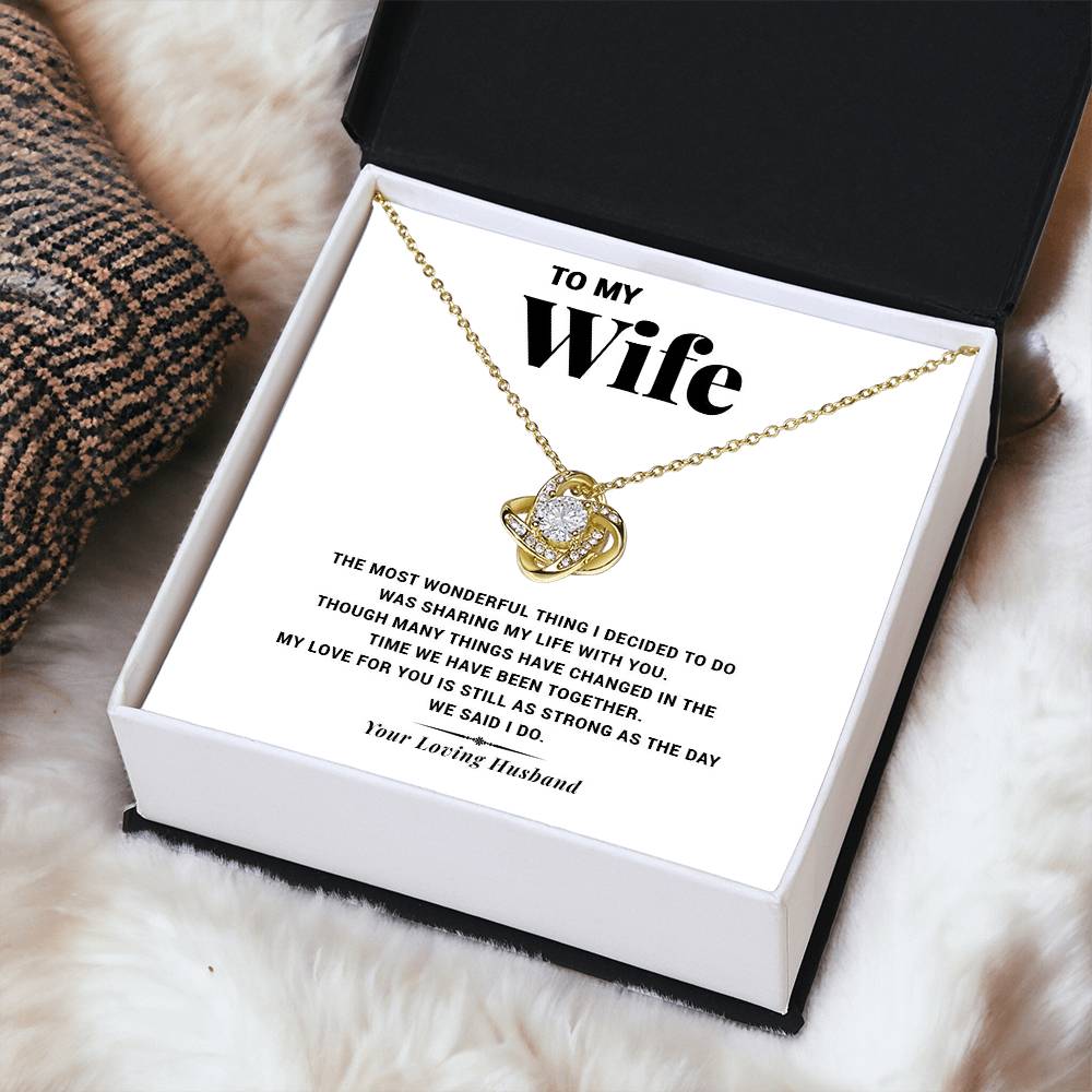 My Life Wi Love Knot Necklace