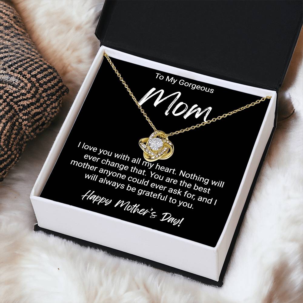 Happy Mother's Day Gift For Mom - Love Knot Necklace Love Knot Necklace