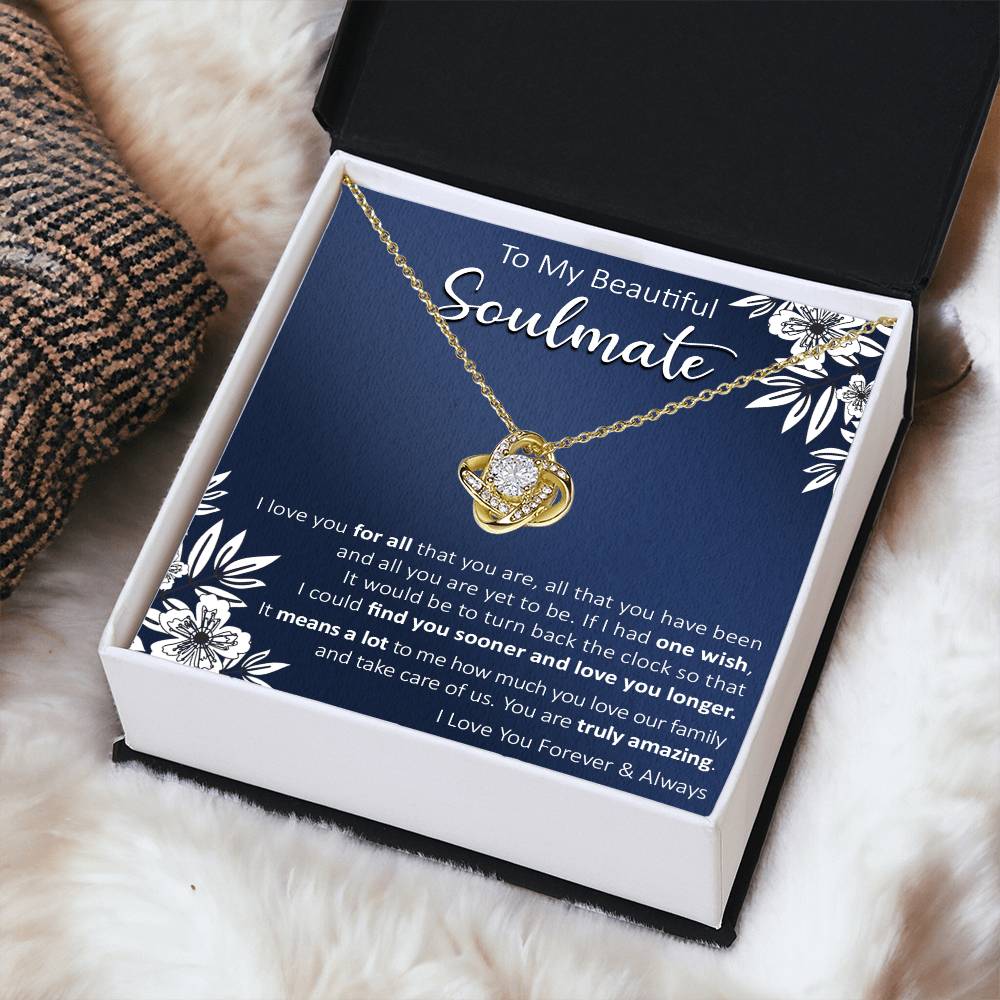 Gift For Your Soulmate - Truly Amazing - Love Knot Love Knot Necklace