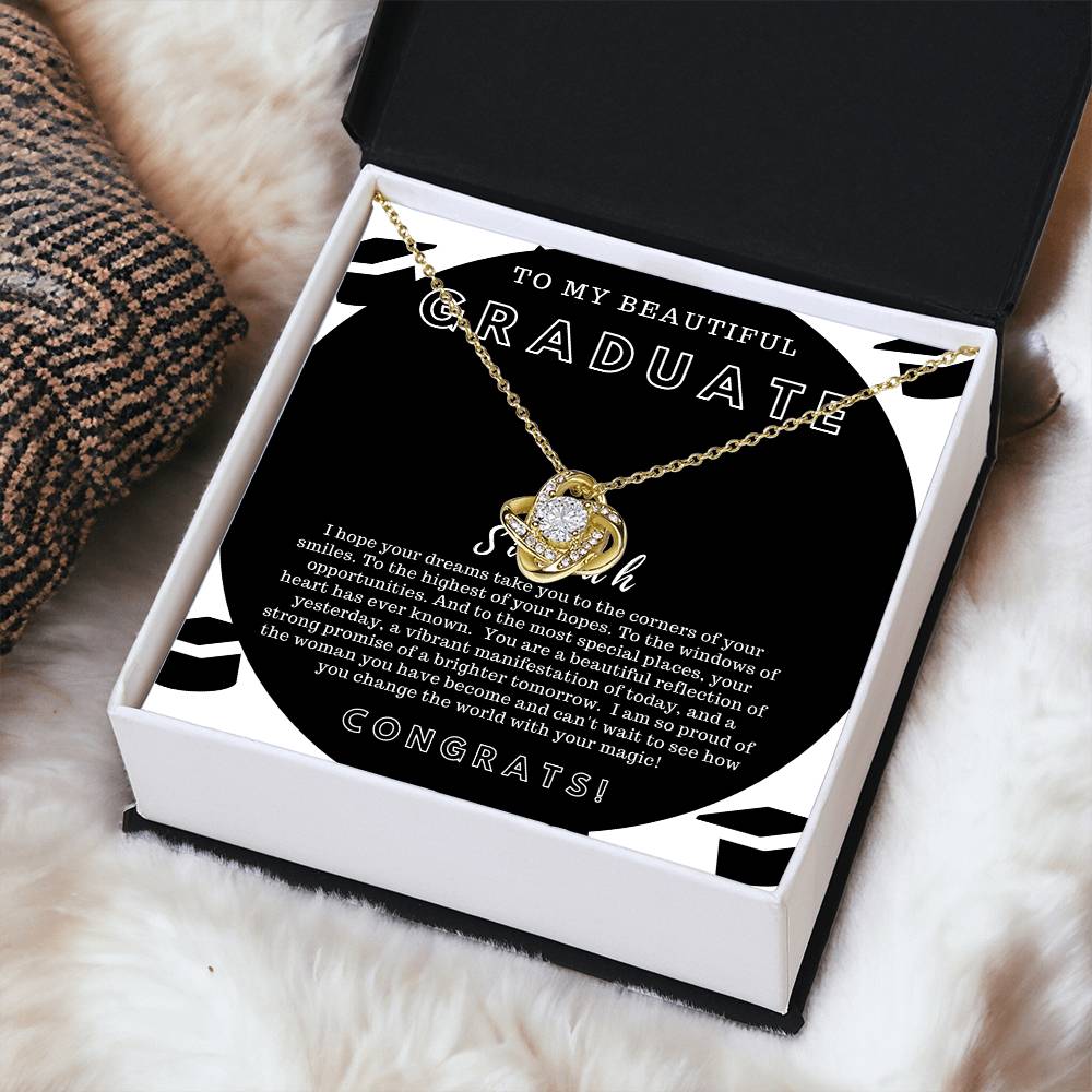 Graduation Gift For Best Friend Class Of 2022 Love Knot Necklace