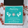 New Mom Birthday Pregnant Wife Birthday Gift Birthday Gift For Pregnant Wife Jewelry For Pregnant Wife Expecting Wife Birthday 1 Love Knot Necklace