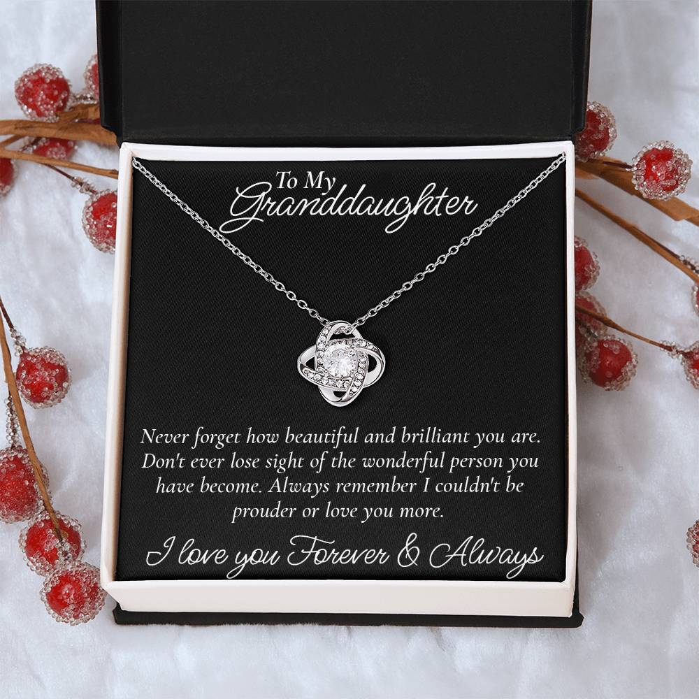 Happy Birthday Or Just To Say I Love You -  Love Knot Necklace