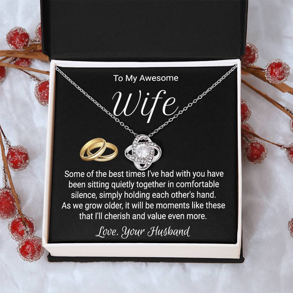 Necklace For Wife From Husband - Love Knot Love Knot Necklace