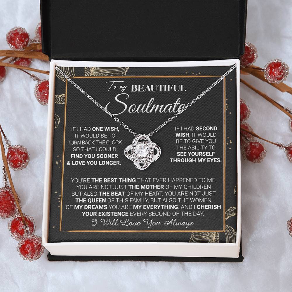 Gift For Your Soulmate - The Queen - Love Knot Love Knot Necklace