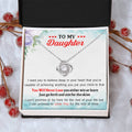 To My Daughter I Can Promise To Love You For The Rest Of Mine Love Knot Necklace
