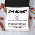 Sorry Apology Necklace 5 Love Knot Necklace