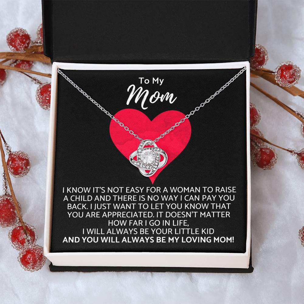 Premium Mother's Day Necklace Customize Gift For Your Loving Mom! ❤️ Love Knot Necklace
