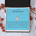 Bridesmaid For A Day Friends For Life(1) Love Knot Necklace
