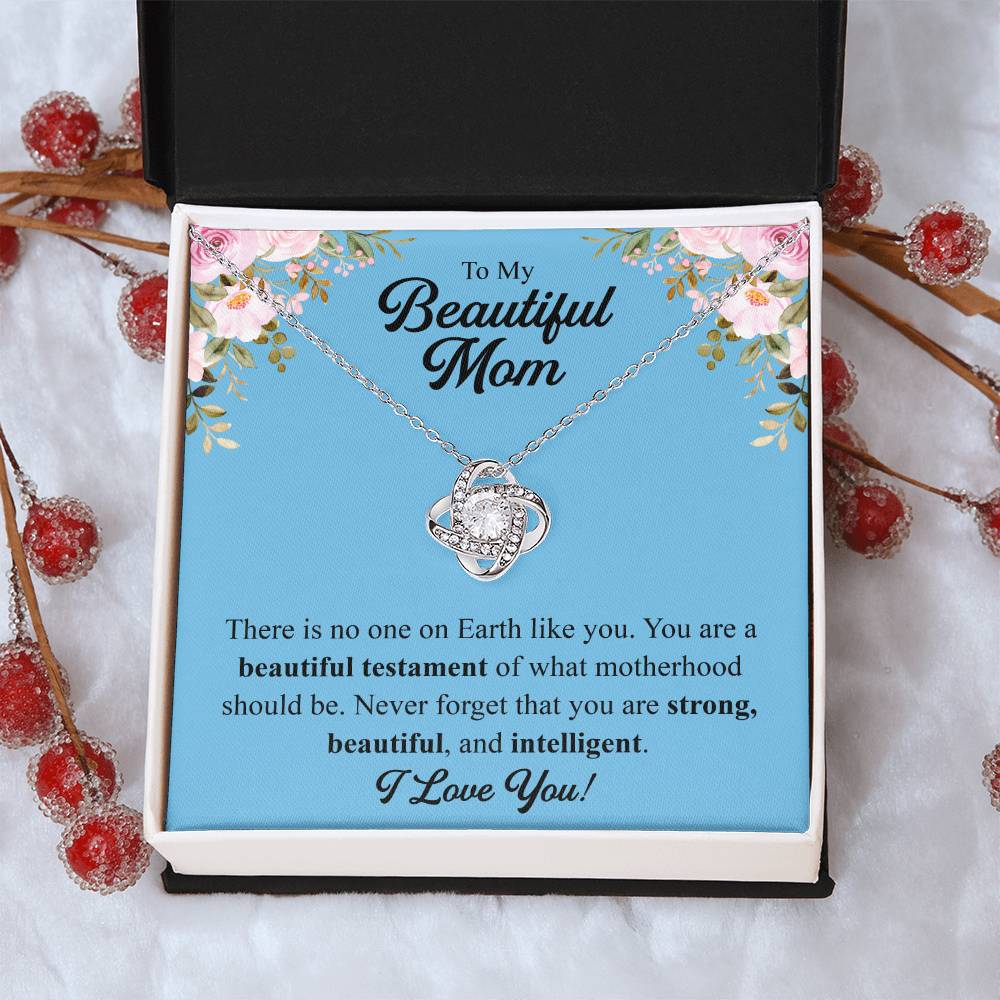Mothers Day Gift From Daughter Mother Of The Groom Gift From Son Presents For Mom Birthday Sentimental Jewelry Necklace For Mom Love Knot Necklace