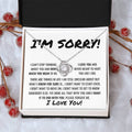 You Are The One Apology Necklace 1 Love Knot Necklace