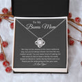 Bonus Mom Thank You Love Knot Necklace