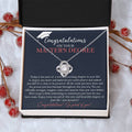 Master's Degree Graduation Gift Necklace Masters Graduation Gift Gift For Her Love Knot Necklace
