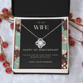 1 Year Anniversary Gift For Wife  1 Year Anniversary Gifts  1 Year Wedding Anniversary Gift Ideas  1St Wedding Anniversary Gift F(10) Love Knot Necklace
