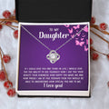 To My Daughter Necklace Gift From Mom Mothers Day Gift For Daughter From Mother Sentimental Jewelry Gifts For Daughter From Mom 8 Love Knot Necklace