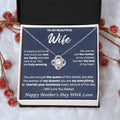 Gift For Wife Amazing The Mother Happy Love Knot Necklace Love Knot Necklace