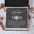 My Story Began Because Of You Love Knot Necklace