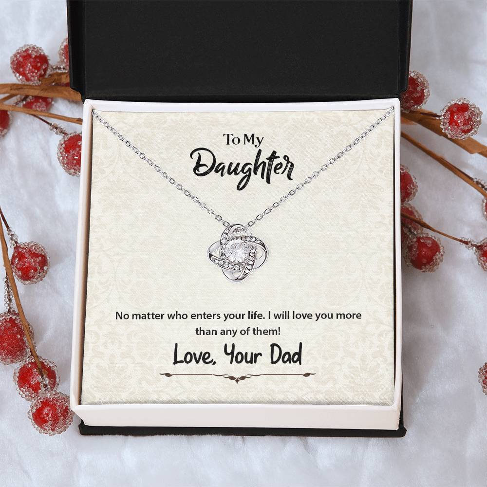 No Matter Who Enters Your Life - Necklace Love Knot Necklace