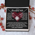Premium Gift For Wife I Can't Live Without You Necklace Love Knot Necklace