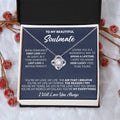Gift For Your Soulmate - Being First I Breath Love Knot Necklace Love Knot Necklace