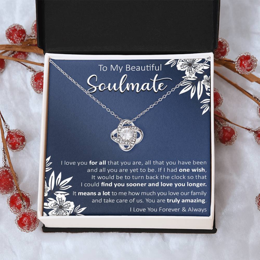 Gift For Your Soulmate - Truly Amazing - Love Knot Love Knot Necklace