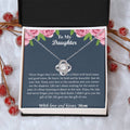 The Best Gift For Your Daughter - Valentine's Day Gift For Daughter From Mother Spiritual Meaning Gift For Daughter Dau Love Knot Necklace